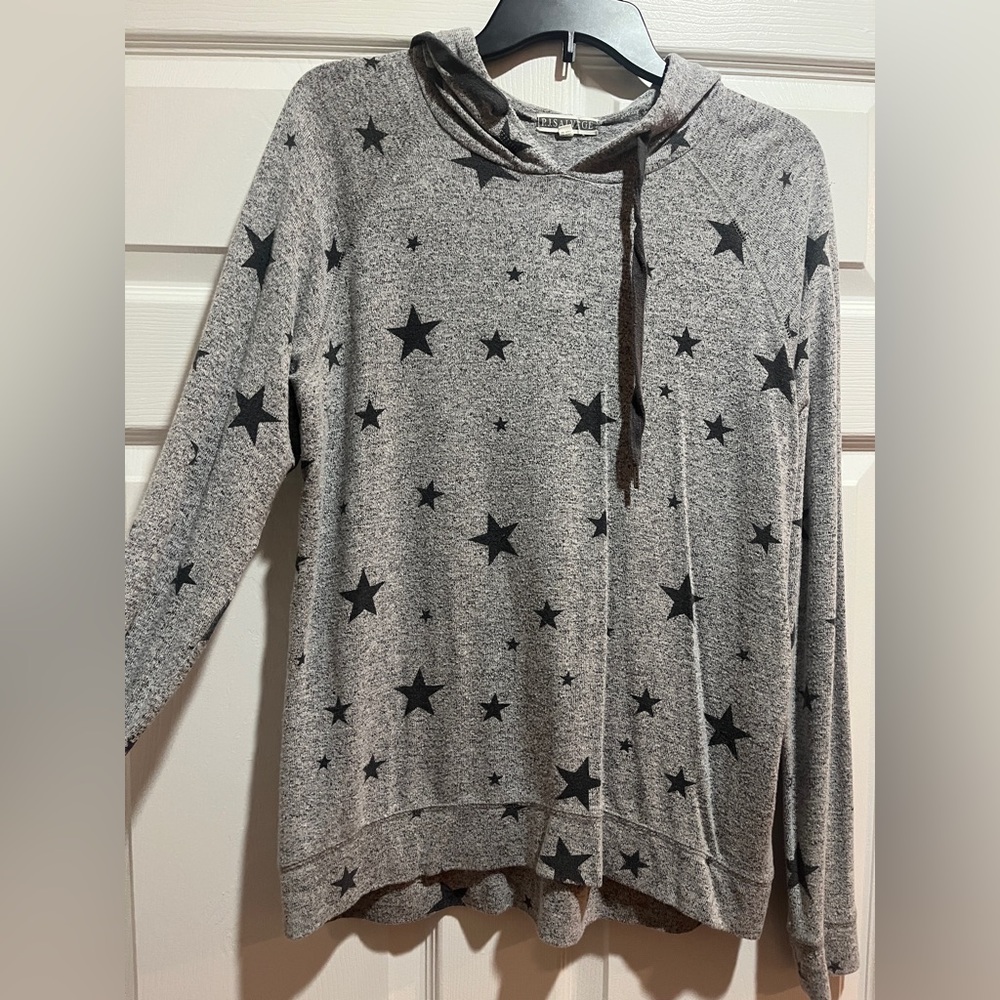 PJ Salvage Gray Star Hoodie